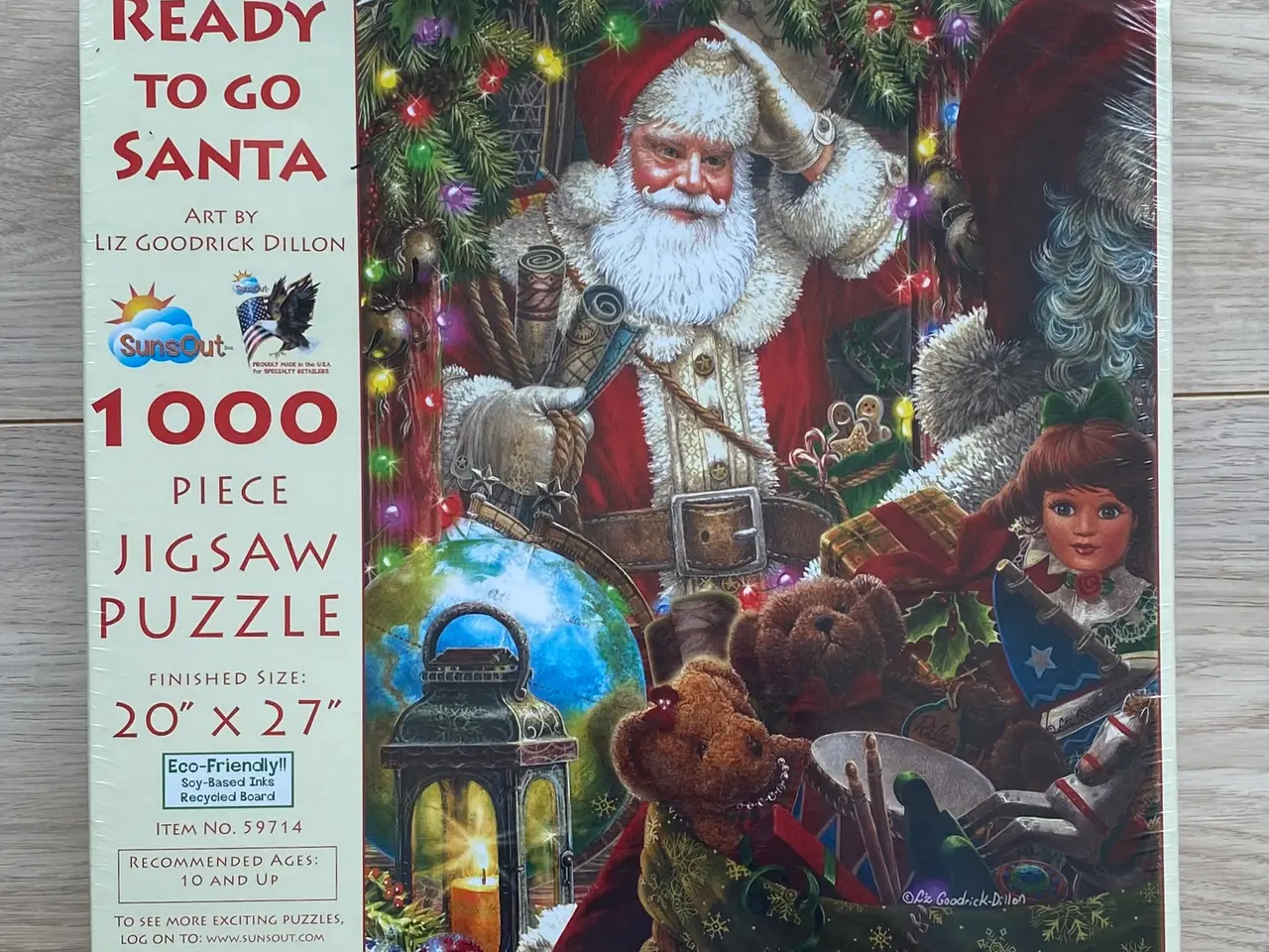 Billede 1 - (NY) Ready to go Santa 1000 brikker