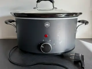 Sort OBH Nordica slow cooker gryde. 