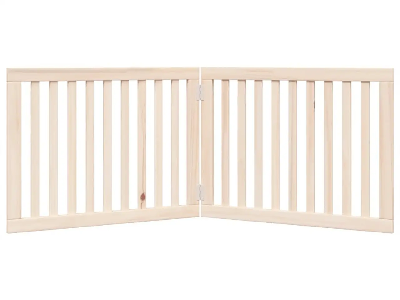 Billede 4 - Hundegitter foldbart - 2 paneler, 160 cm i poppeltræ