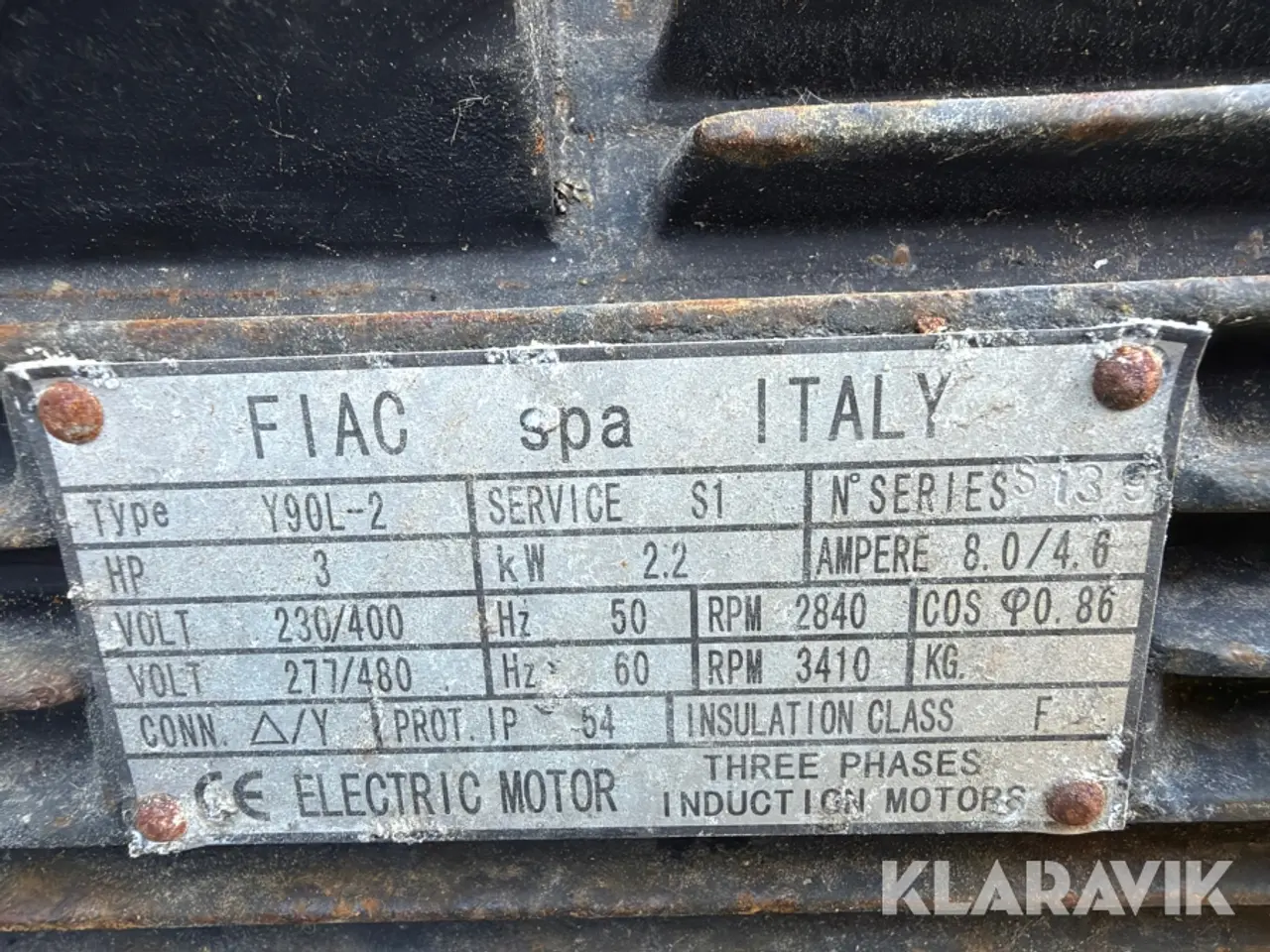 Billede 10 - Kompressorer FIAC 100/3021F 100 liter – 10 bar – 400 V