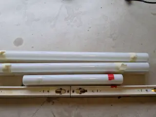 3 Linestra gløderør, 30cm og 50 cm med sokler