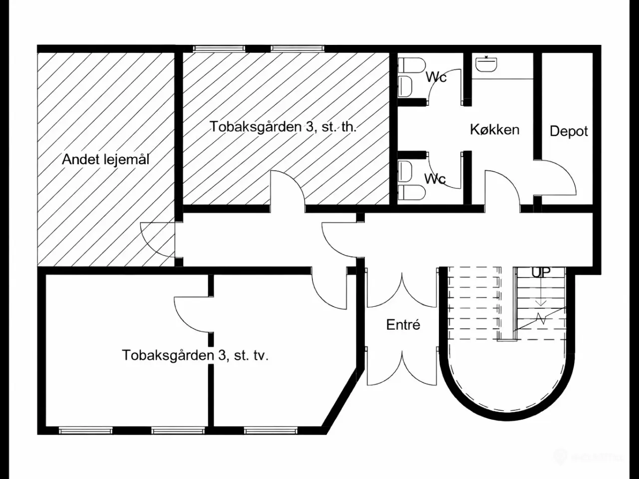Billede 4 - Tobaksgården 3. st. tv. – Kontor-/kliniklokale