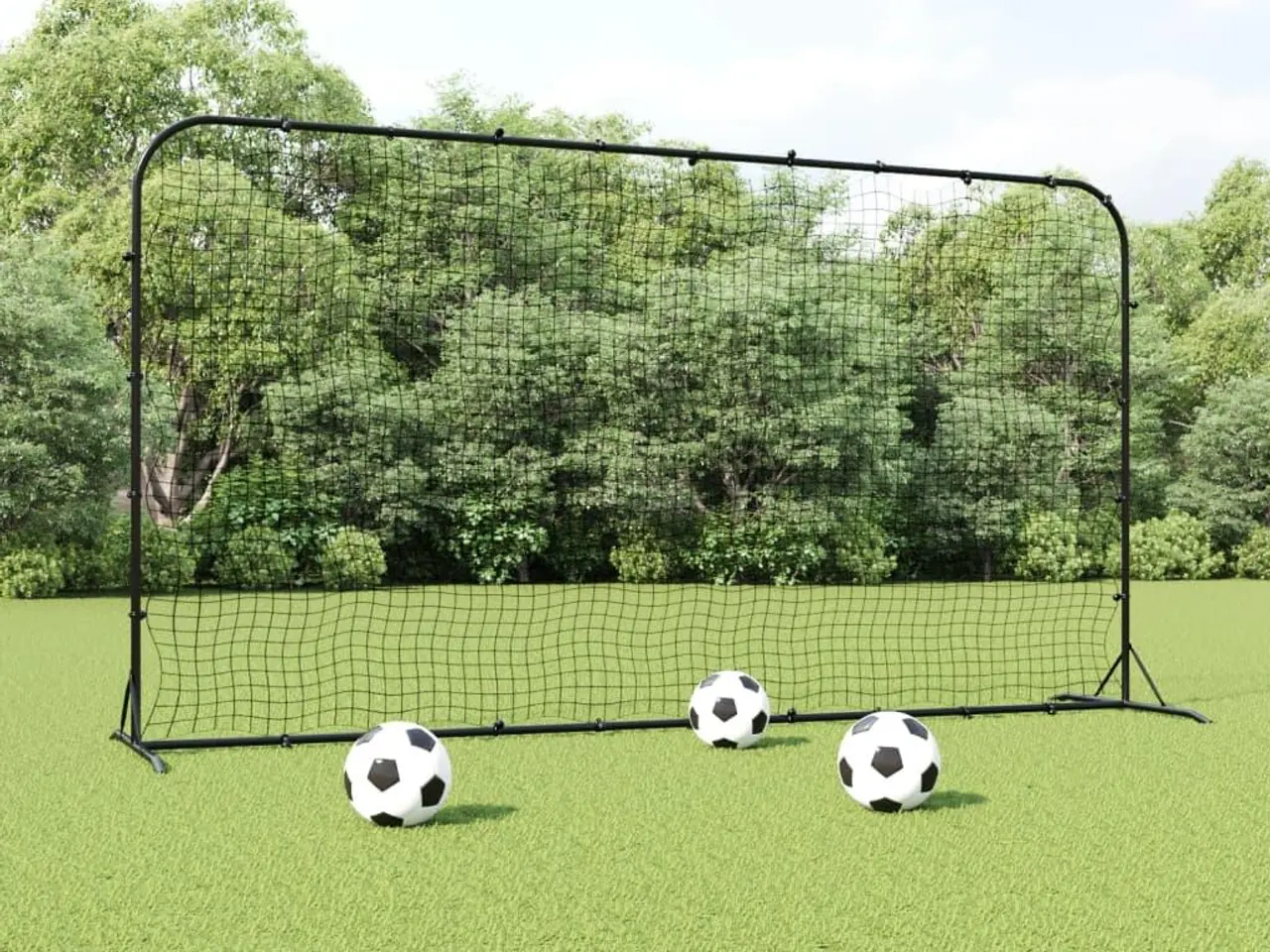 Billede 1 - Fodbold-rebounder 366x90x183 cm HDPE sort
