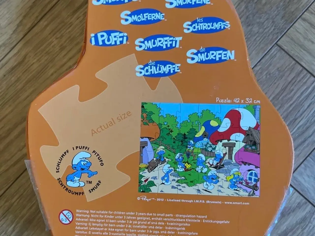 Billede 1 - Smølfepuslespil