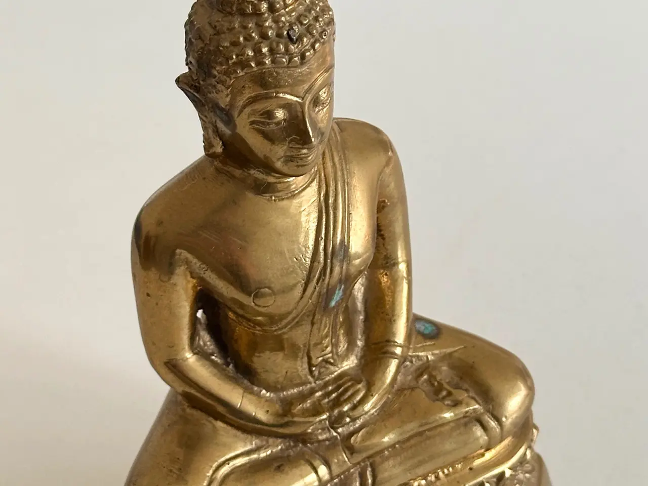 Billede 3 - Thailandsk buddhafigur, messing