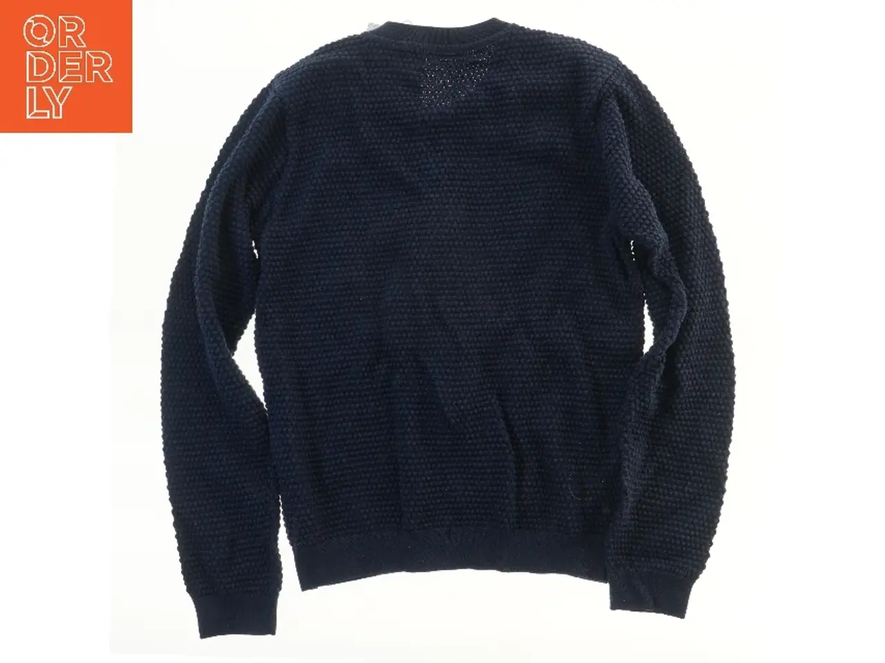 Billede 2 - NY Mørkeblå cardigan med lynlås fra Knowledge Cotton Apparel (str. 158)