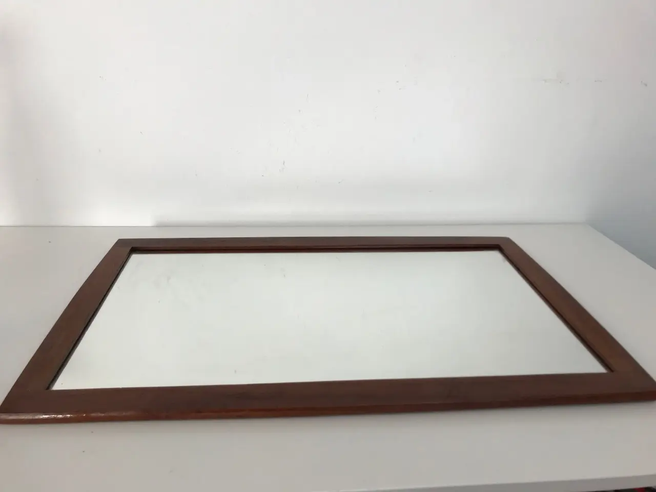 Billede 1 - Retro teak spejl / vægspejl
