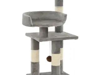 Kradsetræ til katte med sisal-kradsestolper 65 cm grå