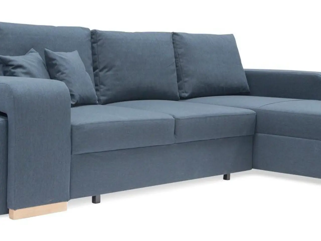 Billede 10 - Vendbar sovesofa Mark med 2 puffer - Blå Inari 80
