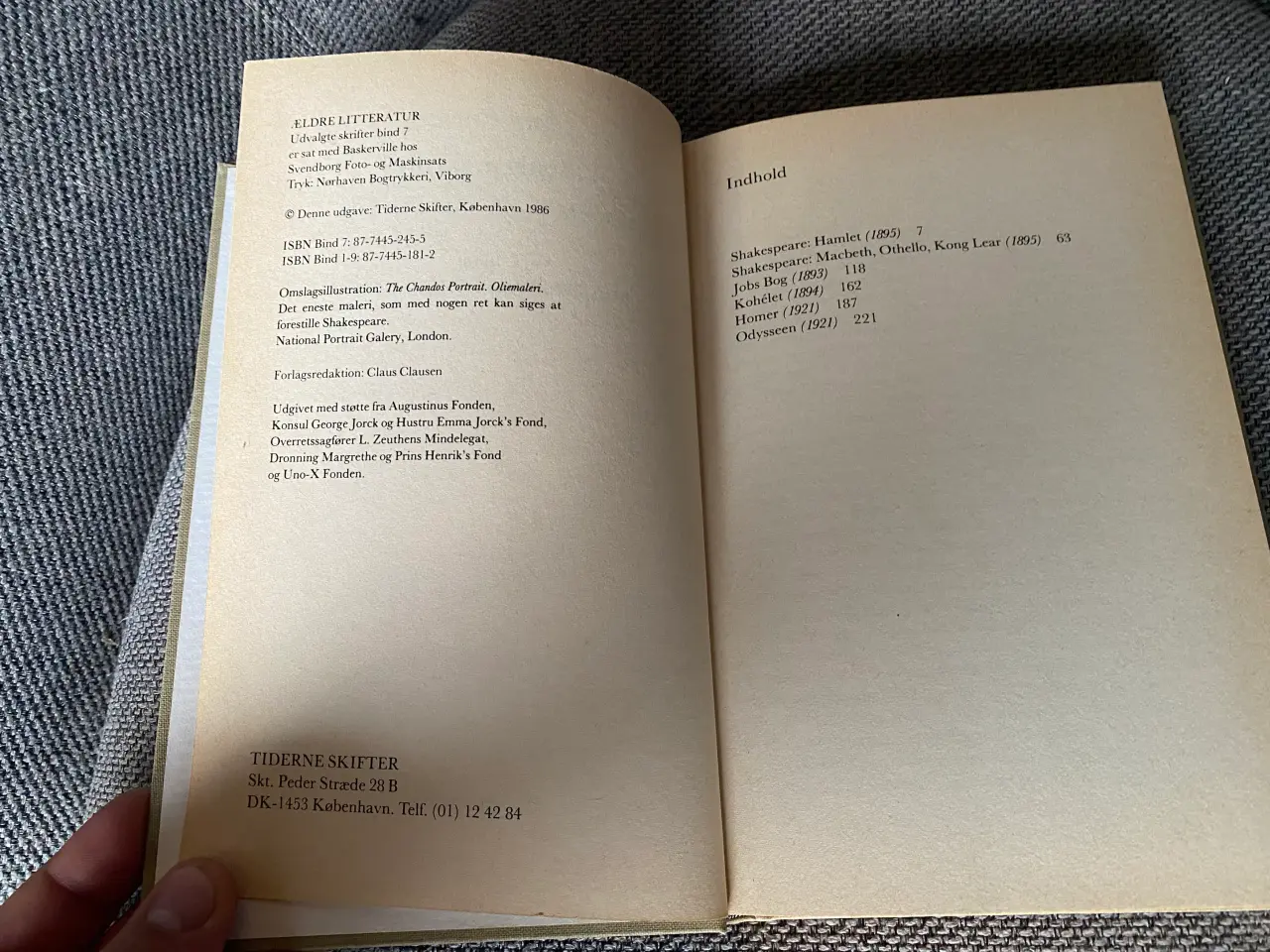 Billede 4 - Udvalgte Skrifter bind 7 Shakespare, Job, Homer