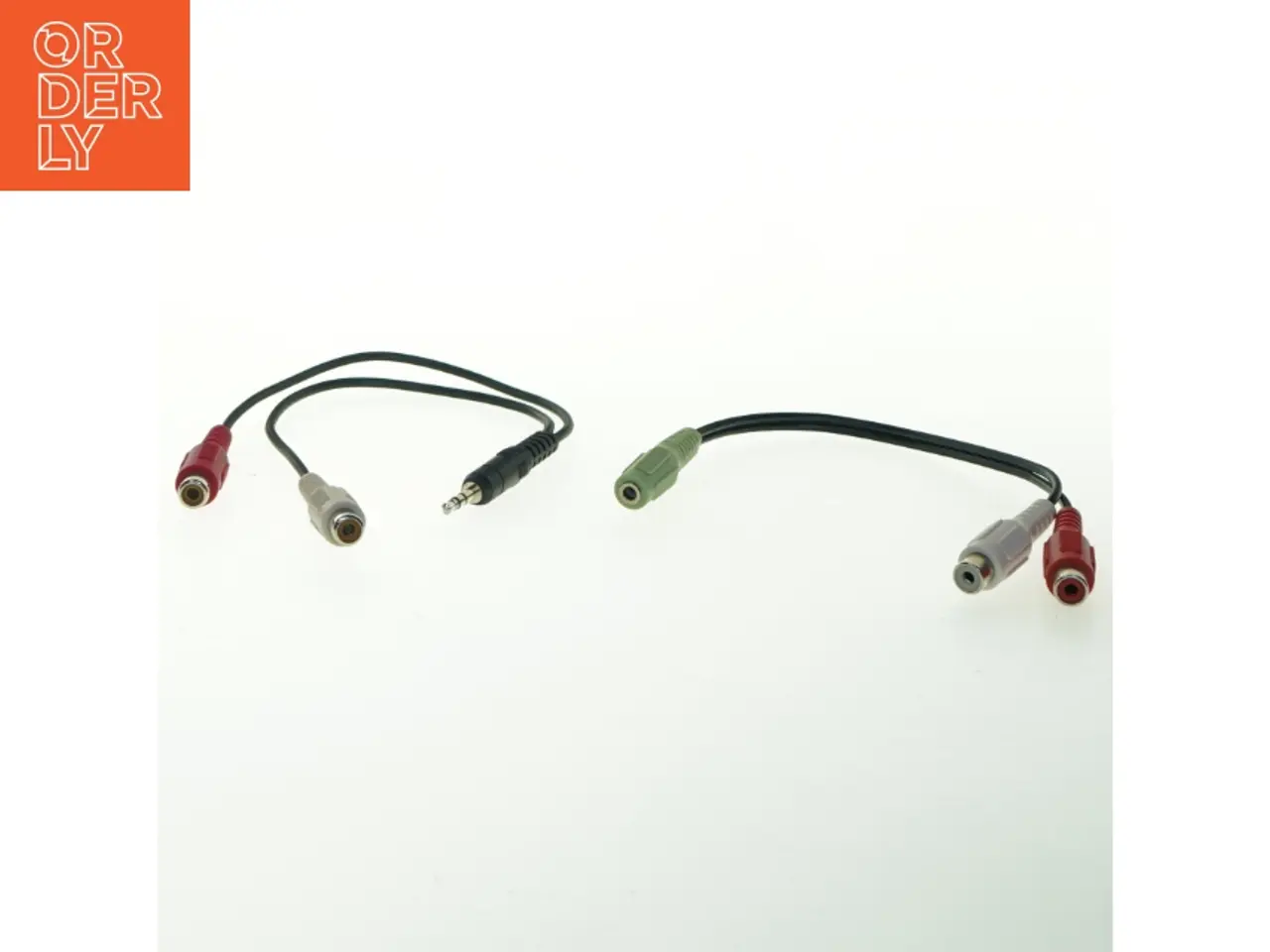 Billede 1 - 3,5 mm jack til 2 x RCA-adapterkabel (str. 25 cm)