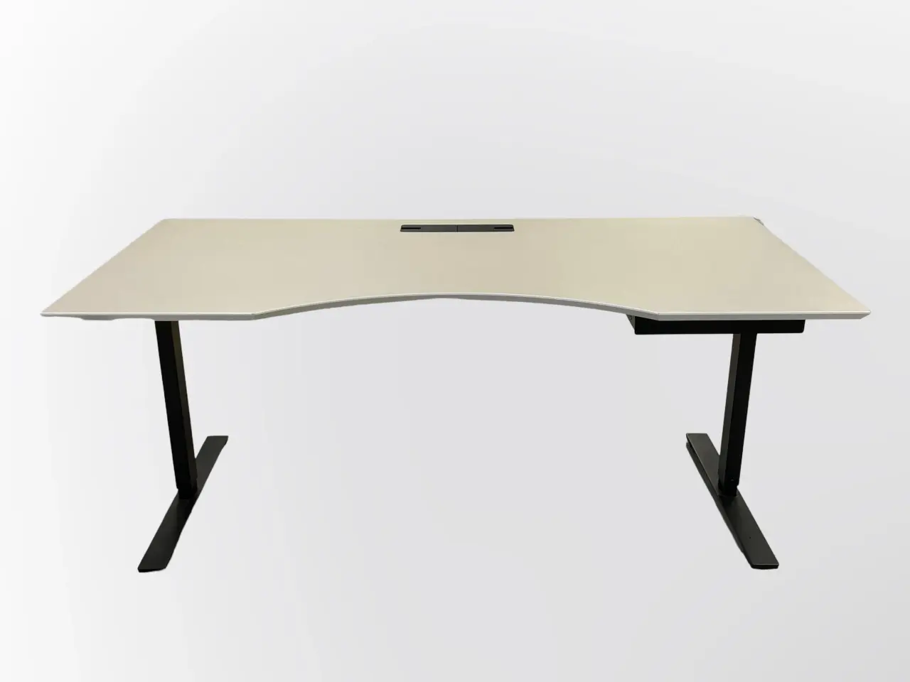 Billede 3 - Dencon Hæve/sænkebord – Grå med Sort Stel 180x90 cm