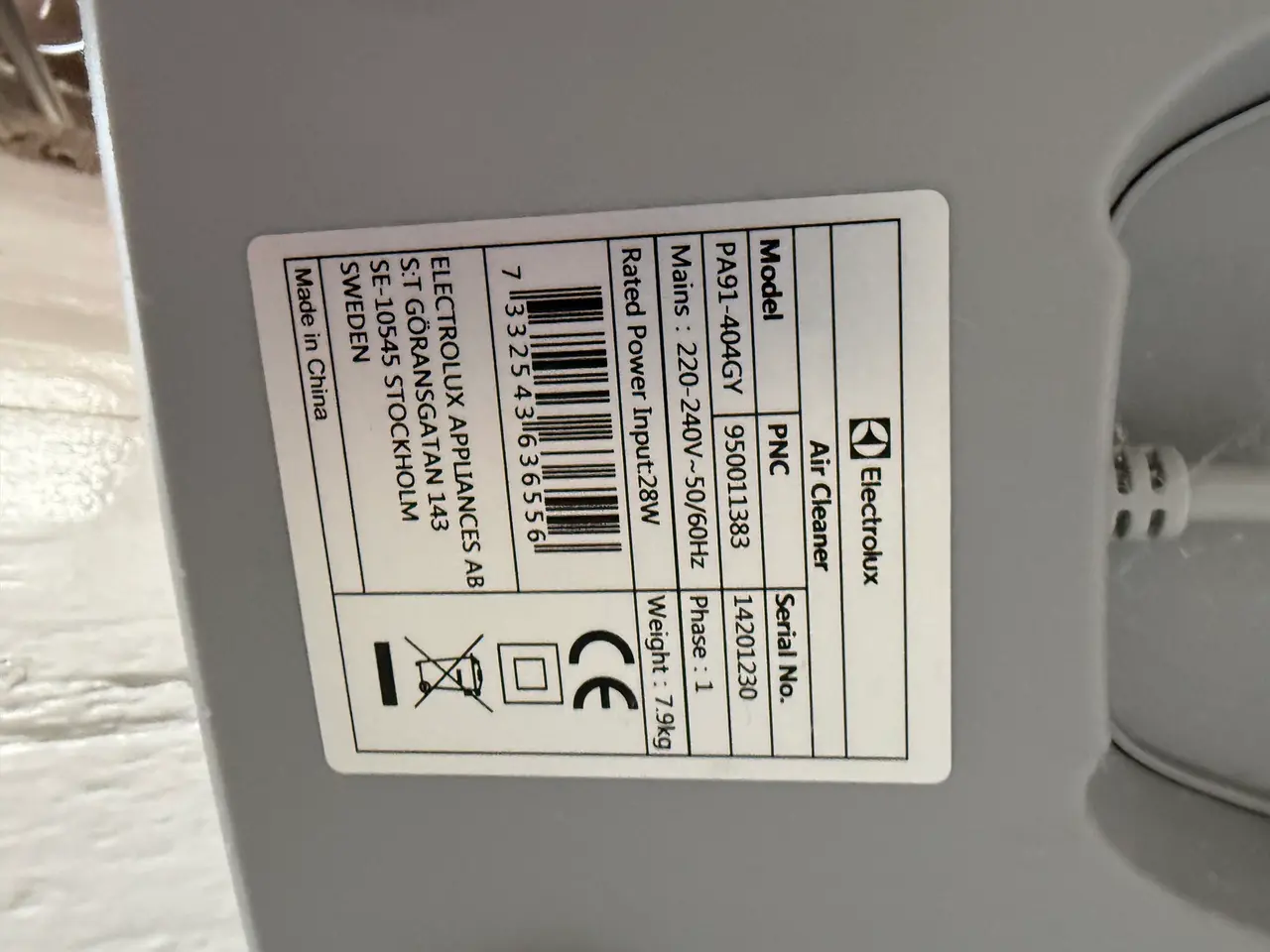 Billede 3 - Electrolux Pure A9 luftrenser til op til 92 m²