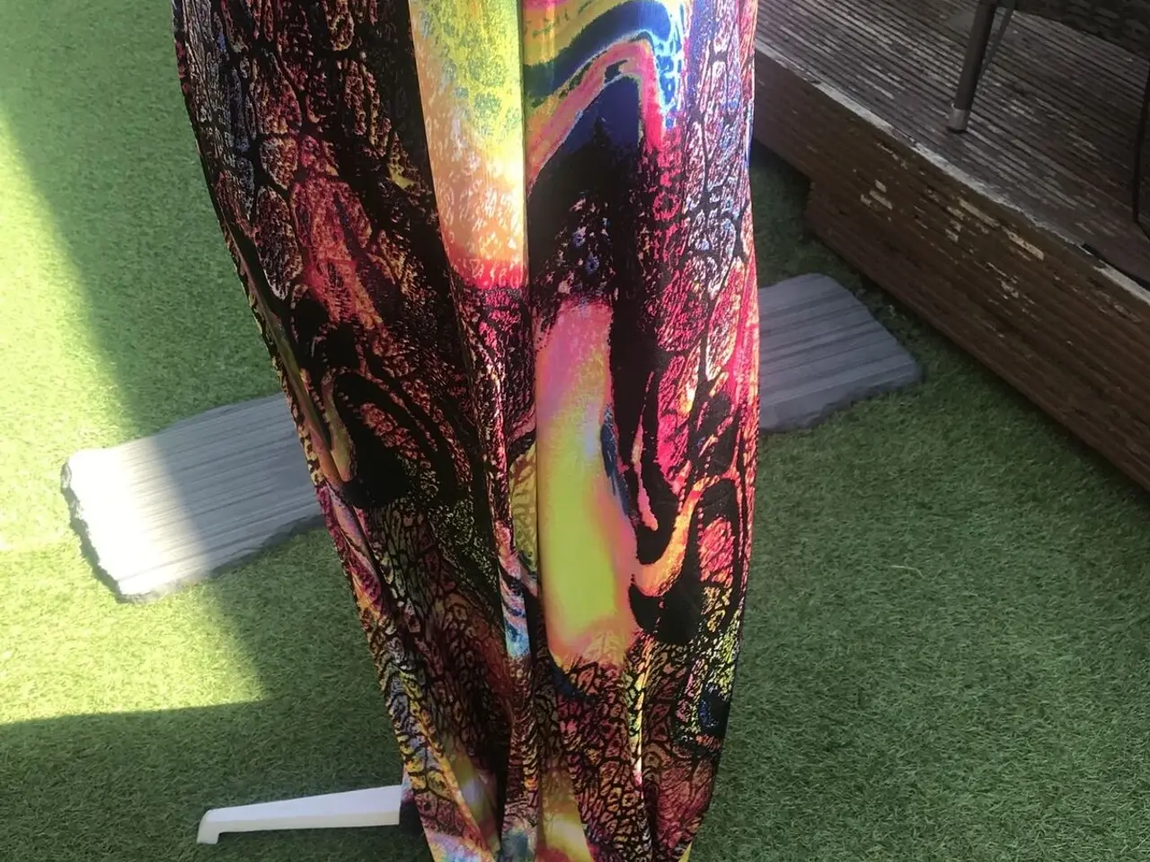 Billede 4 - maxi-lang M. Tropisk print Størrelse: 38/40-Medium