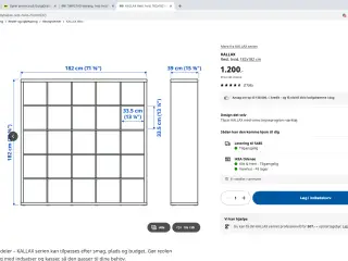 Reol eller rumdeler – KALLAX serien kan tilpasses