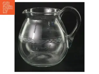 Retro Glasvandkande (str. H. 13 cm. ø. 13,5 cm)