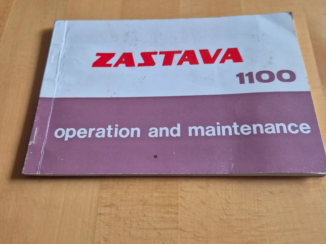 Billede 1 - Instruktionsbog ZASTAVA 1100.