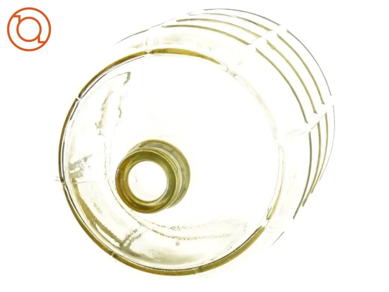 Billede 2 - Stor relief mønstret Glas flaske vase (str. 27 x 15 cm)