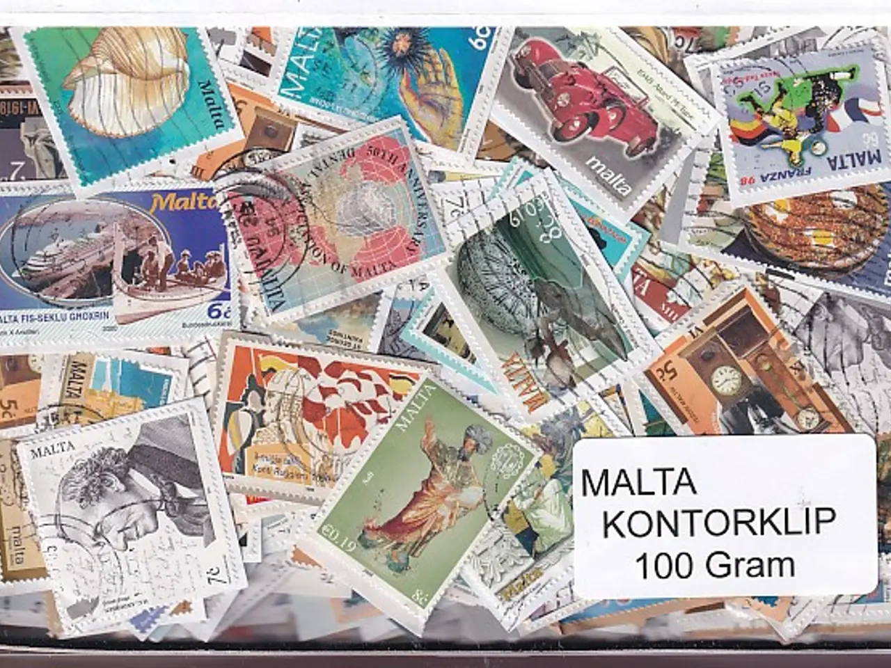 Billede 1 - Malta 100 g. Kontorklip - Masser af Billedmærker.