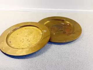 Messingplatter/tallerkener