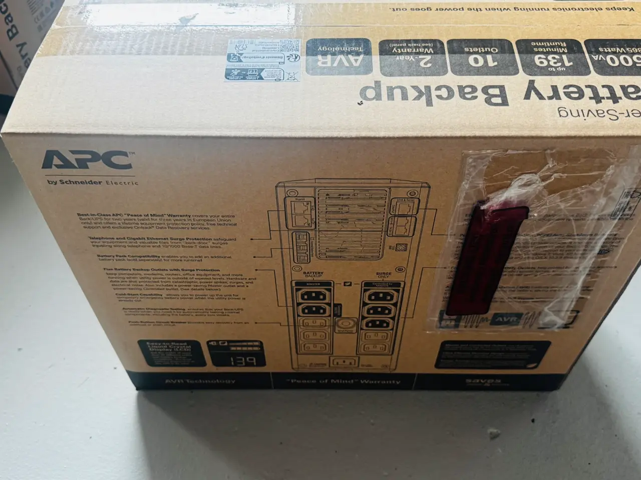Billede 1 - APC BR1500GI - Back-UPS Pro - 1500VA/865W