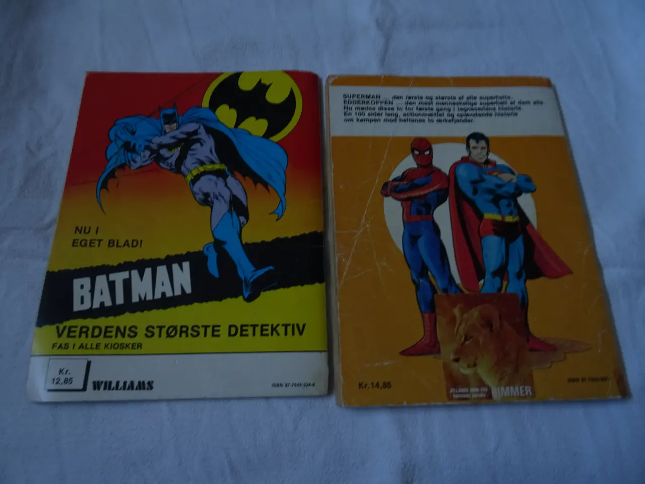 Billede 2 - Superman 2 stk + Hulk a4 størrelse