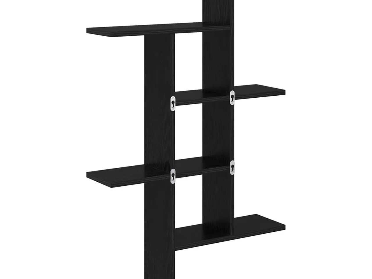 Billede 6 - Væghylde i sort eg 61 x 15 x 102 cm