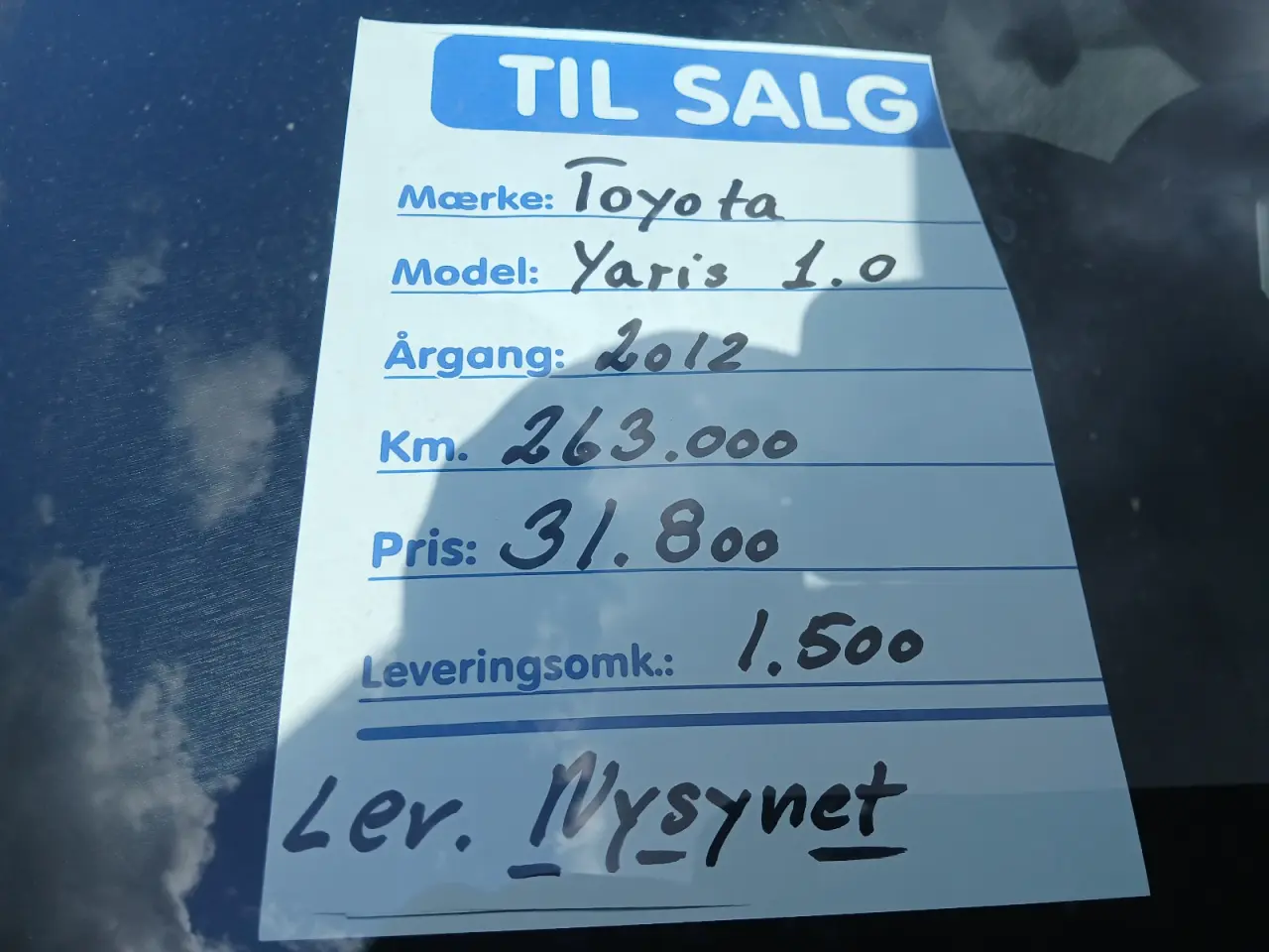 Billede 9 - Toyota Yaris 1,0. 5 dørs