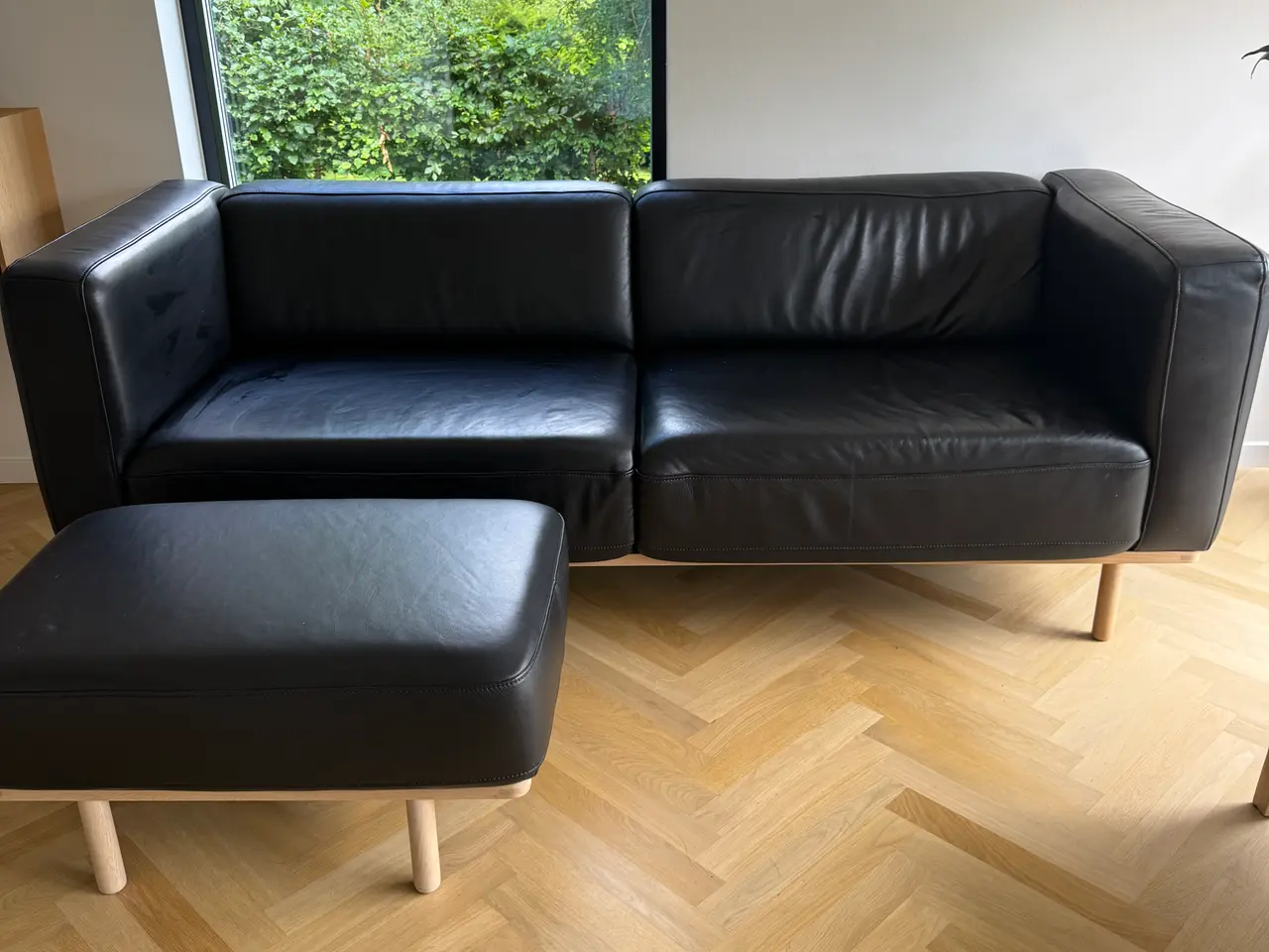 Billede 1 - Sort lædersofa Andersen Furniture A1