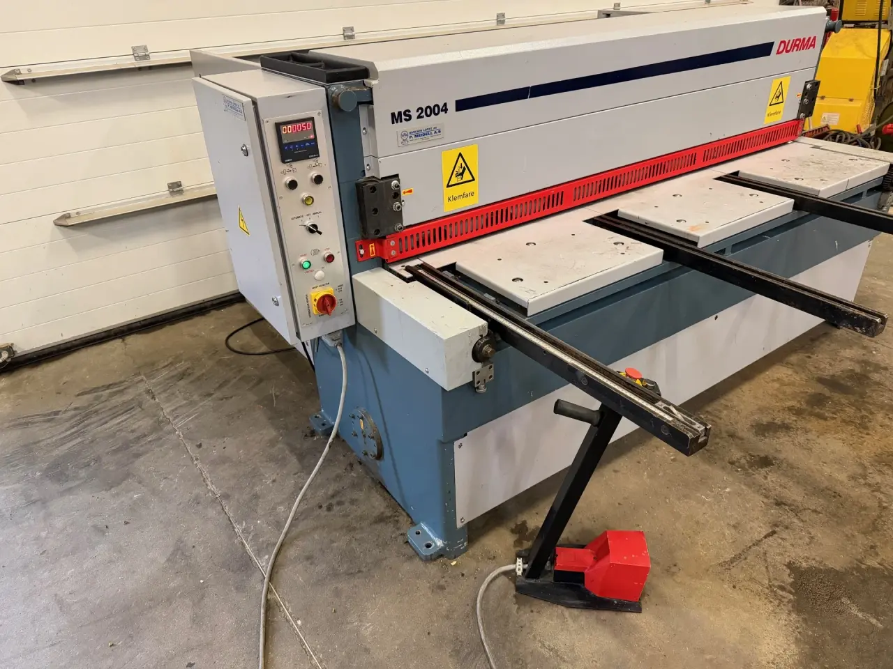 Billede 3 - Mekanisk maskinsaks 2050 x 4 mm. Durma MS 2004.