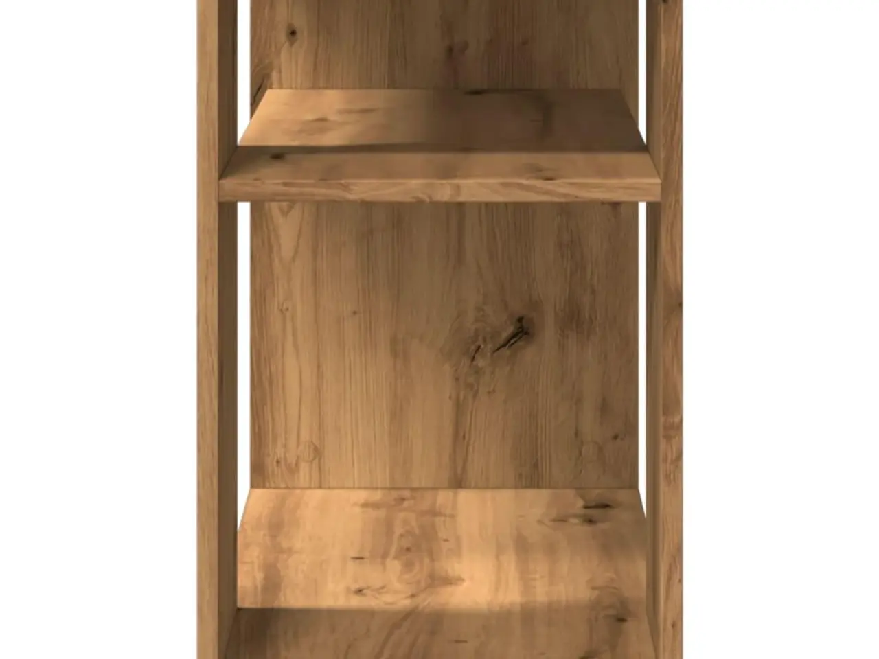 Billede 6 - Sidebord med hjul - 70×35×60 cm i egetræsfarve, konstrueret træ