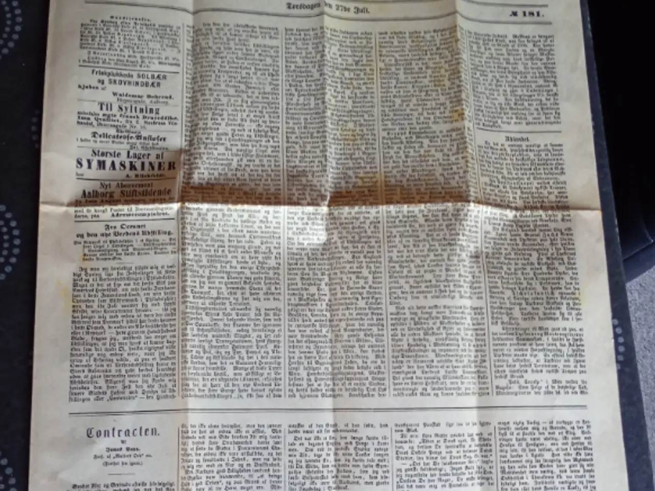 Billede 1 - Aalborg Stiftstidende 27. juli 1876