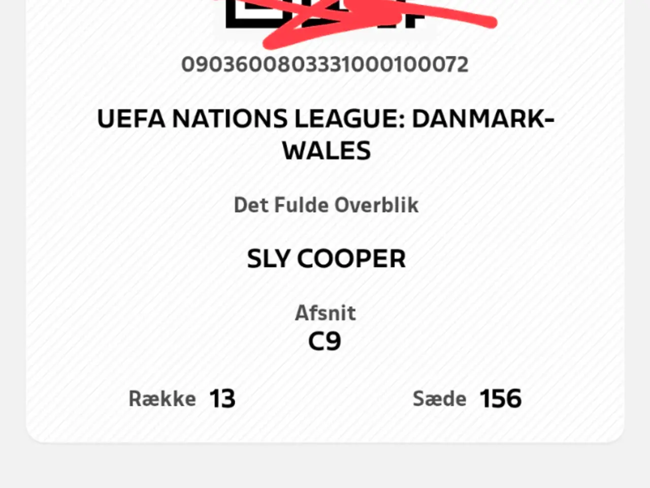 Billede 1 - Tre biletter til Danmark mod Wales Nations League
