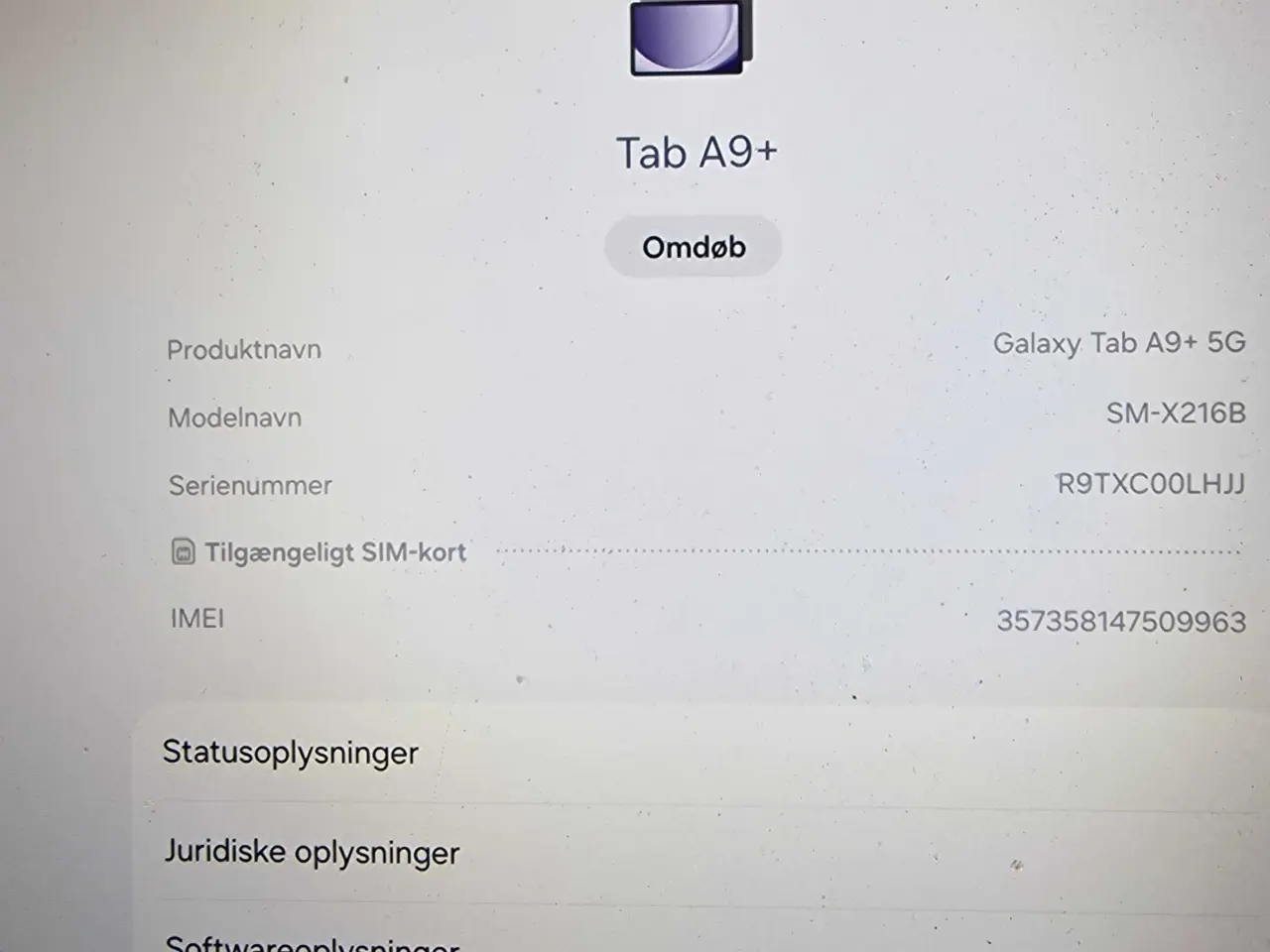 Billede 2 - Samsung A9 5g Tablet