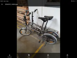 Camping/sejlbåd foldecykel med bæretasker