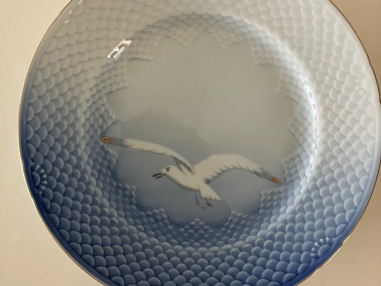 Billede 1 - 13 stk. Måge frokosttallerkner