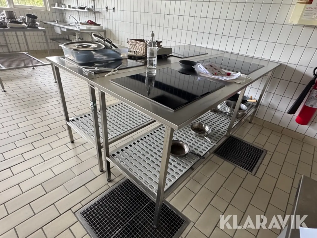 Billede 1 - Rustfri stål border med kogeplader - 2 styks