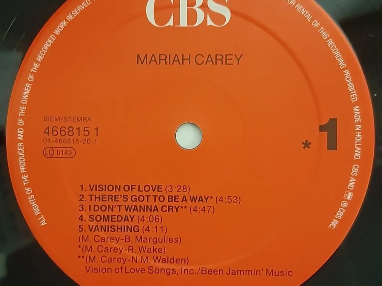 Billede 2 - MARIAH CARRY VINYL