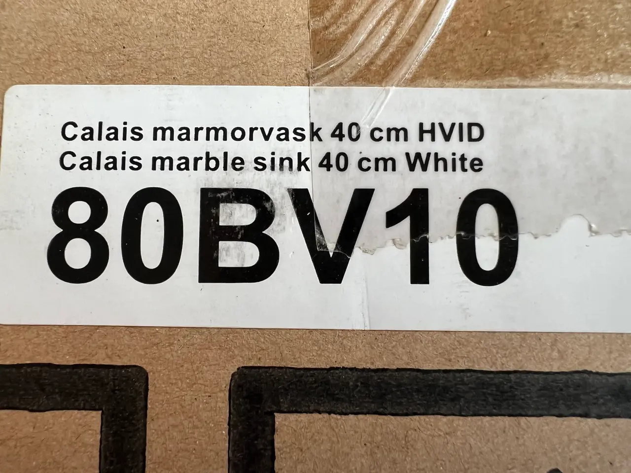 Billede 2 - Lille NY Hvid Porcelænshåndvask.