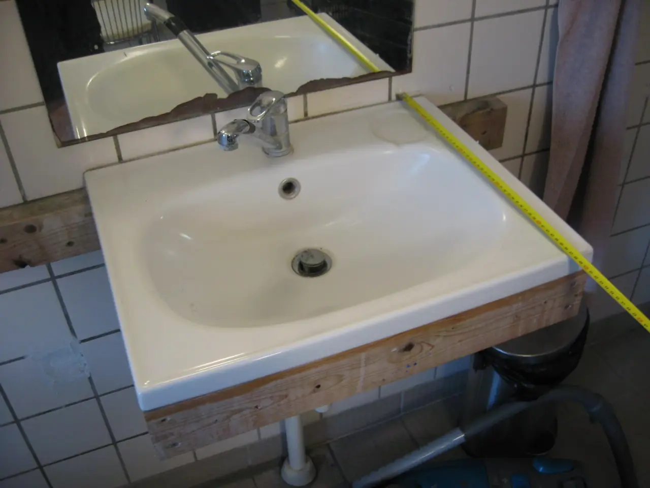 Billede 5 - Håndvask 60x47,5cm til at sætte over et skab