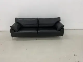 Søren Lund SL329 3 Pers.Sofa i sort semianilin .