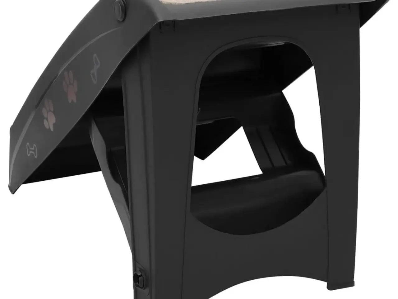 Billede 5 - Foldbar hundetrappe 62 × 40 × 49,5 cm - sort