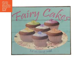 Metal plakat med cupcakes motiv (str. 30,5x25 cm)