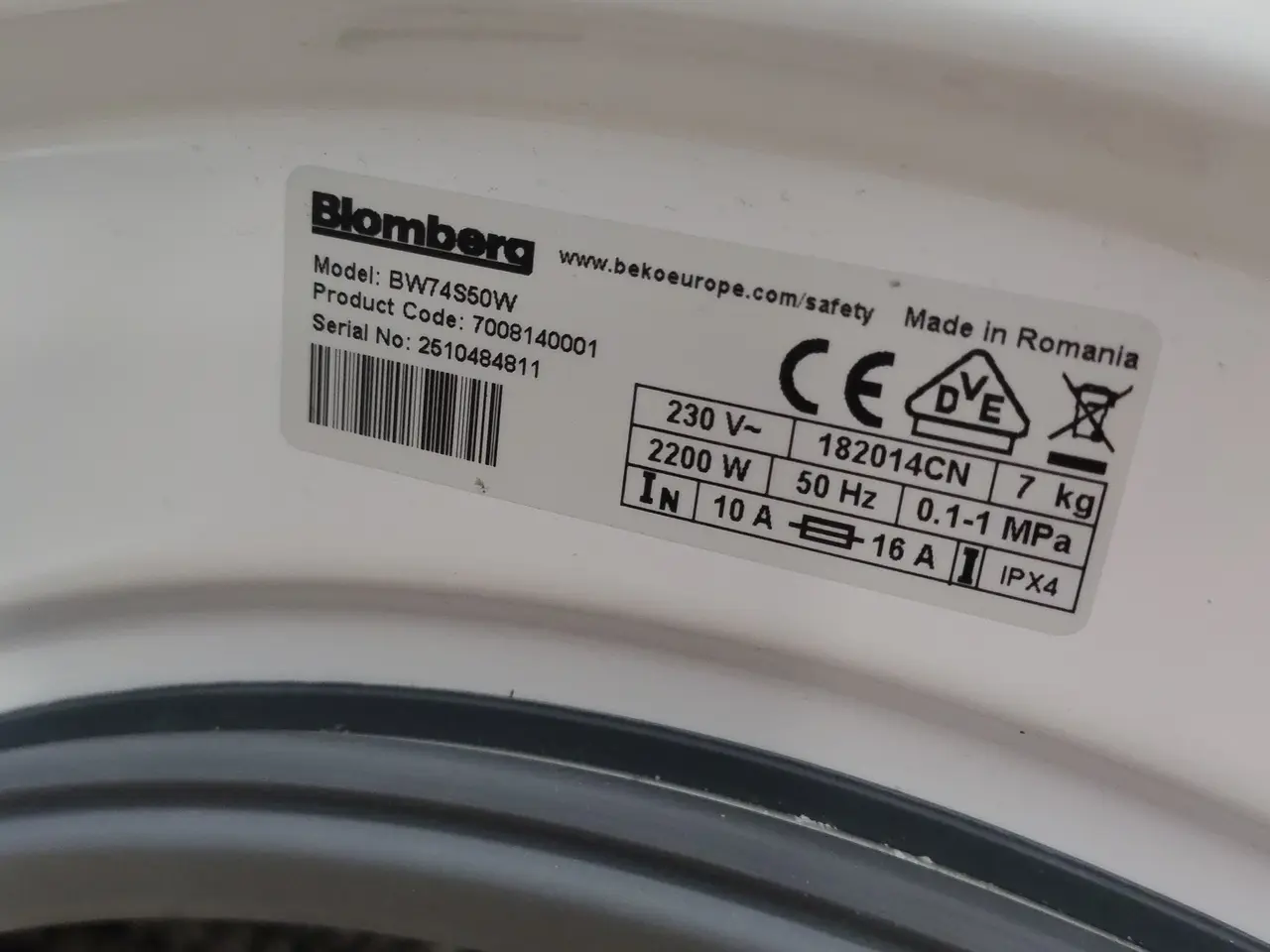 Billede 4 - Vaskemaskine, brugt  BLOMBERG