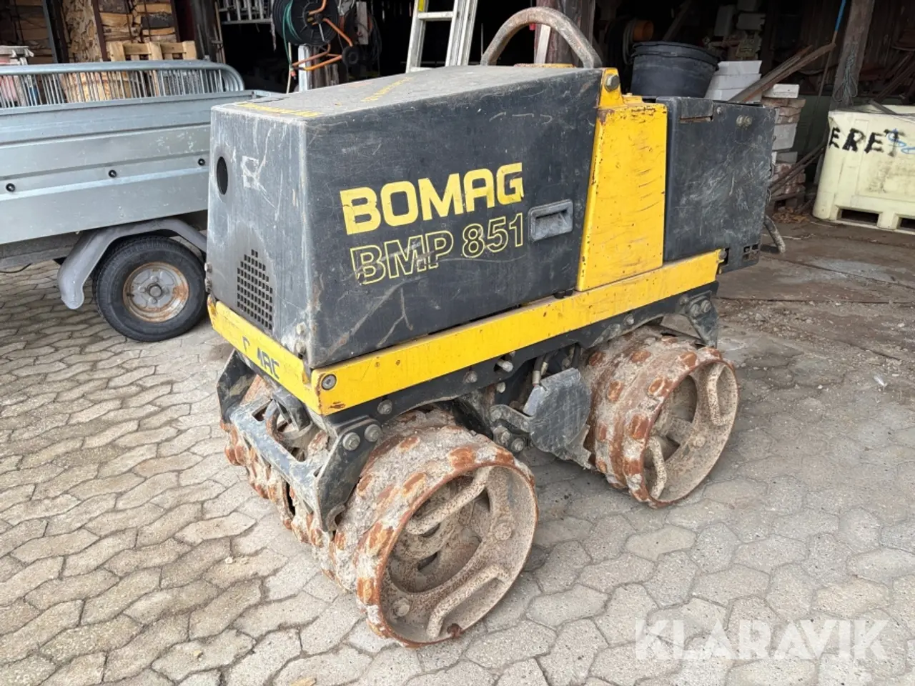 Billede 1 - Rende- og grøftevalse Bomag BMP 851, fjernstyret