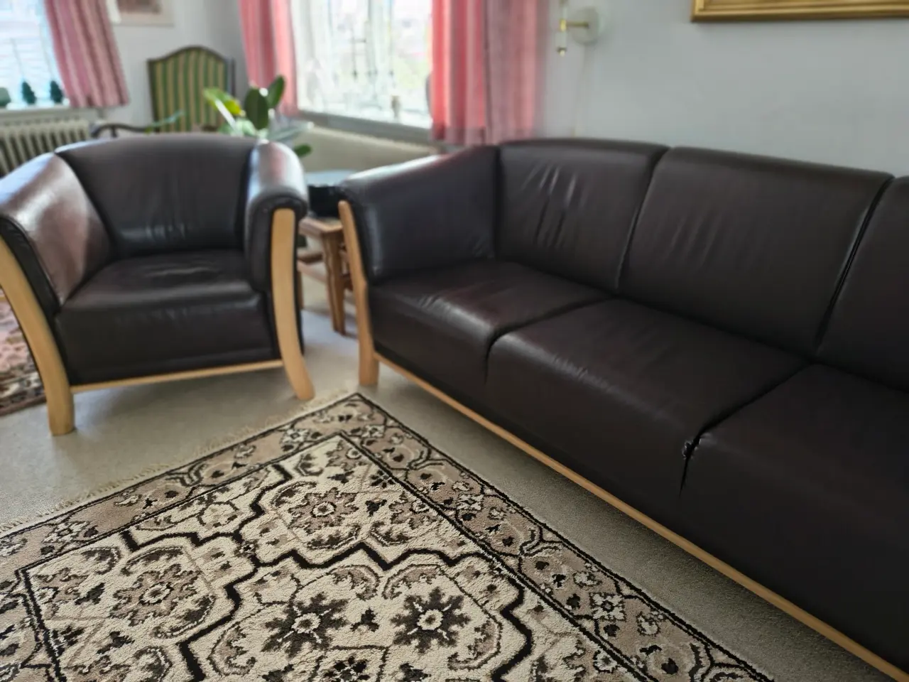 Billede 5 - Sofa med en lænestol