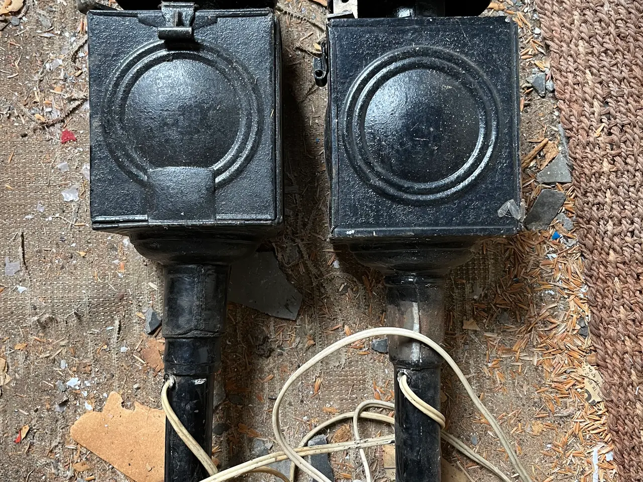Billede 4 - Et sæt Hestevognslamper med elkabel