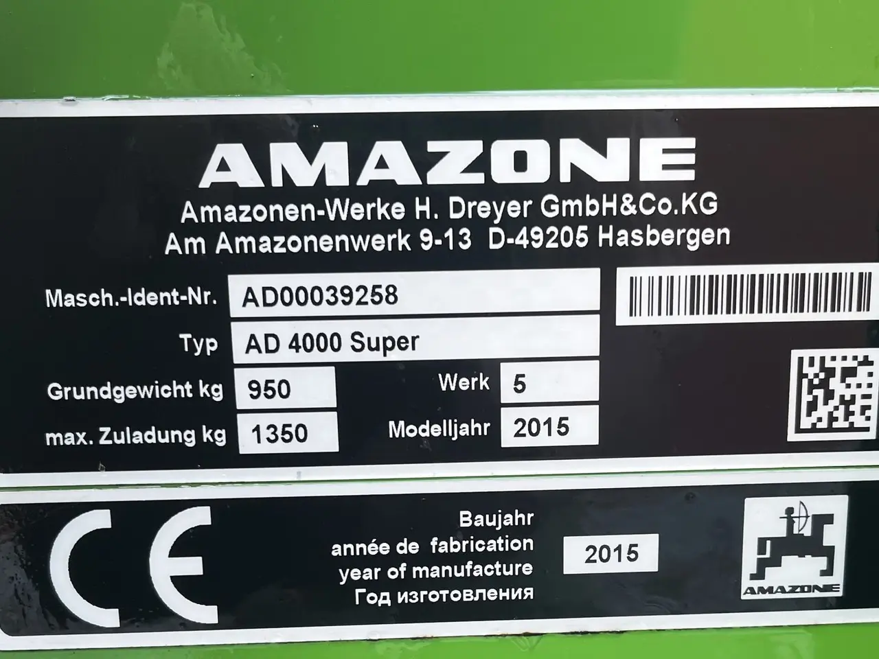 Billede 8 - Amazone AD 4000 super / med KG4000 Super rotorharve