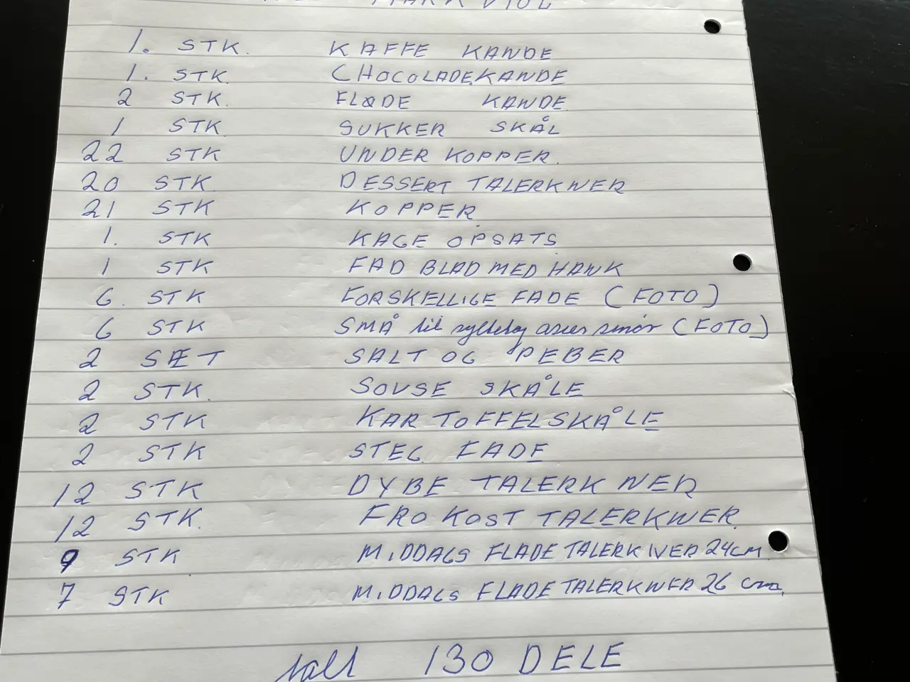 Billede 5 - Kaffe og Spisestel Mark Viol