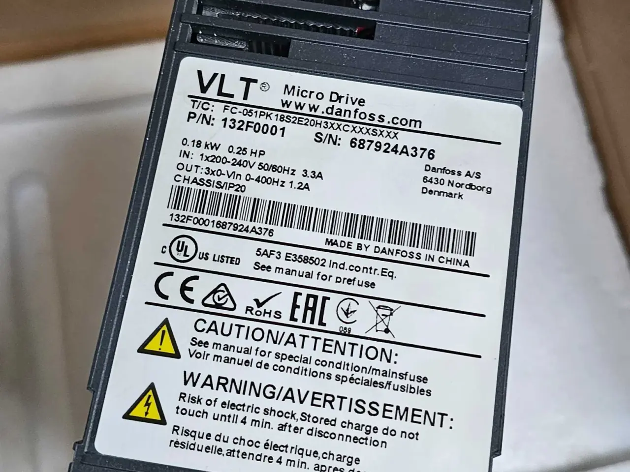 Billede 4 - Danfoss VLT Micro Drive FC51 0,18kW+1,5kW